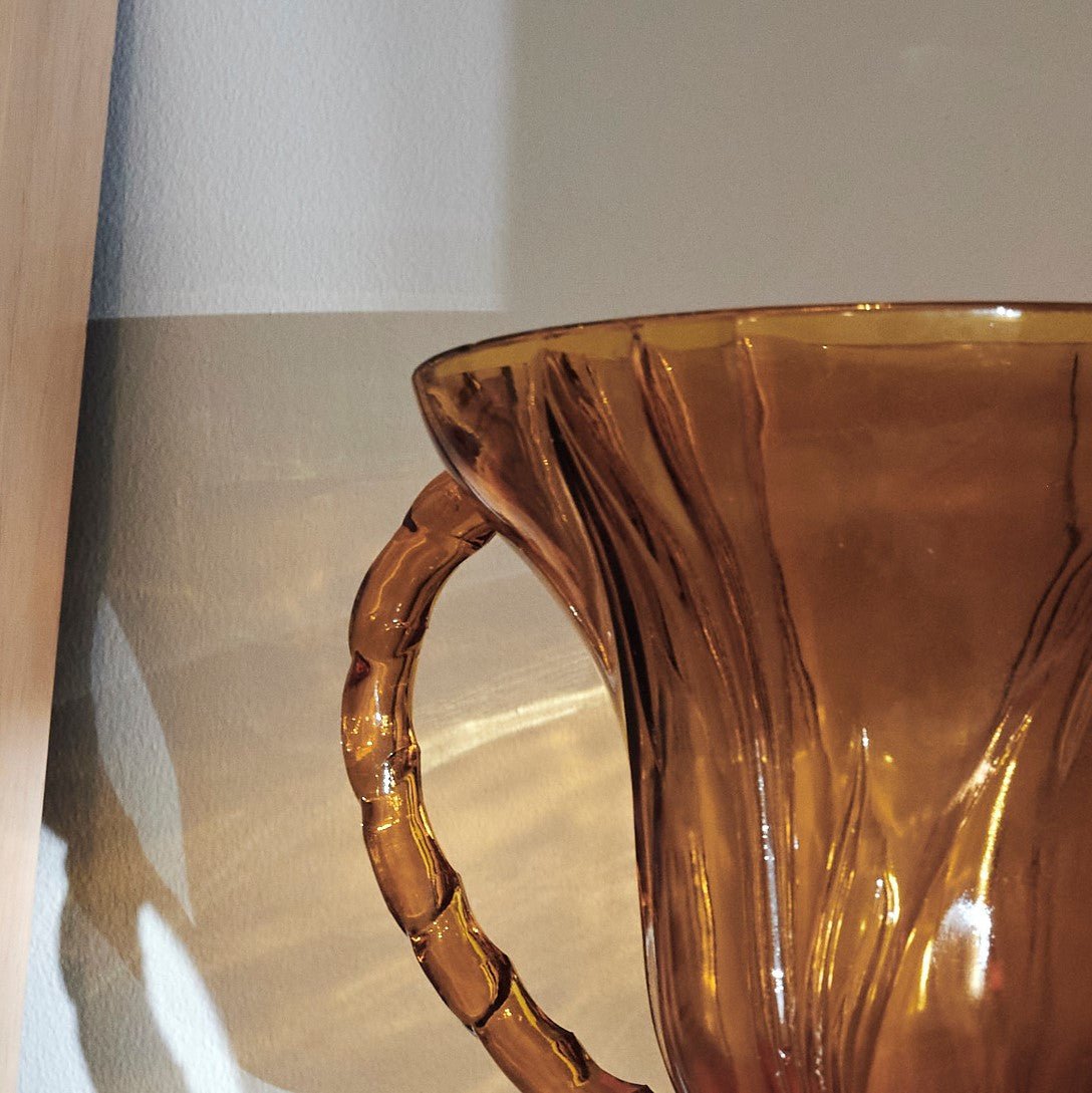 Circe Decorative Amber Glass Vase - The Finishing Store South Africa