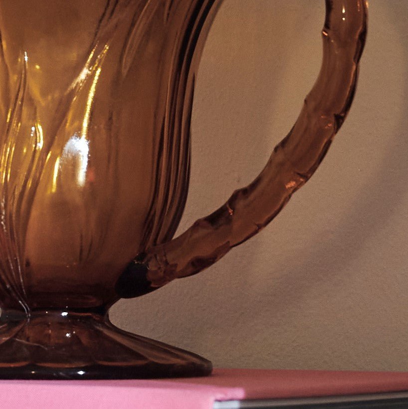 Circe Decorative Amber Glass Vase - The Finishing Store South Africa