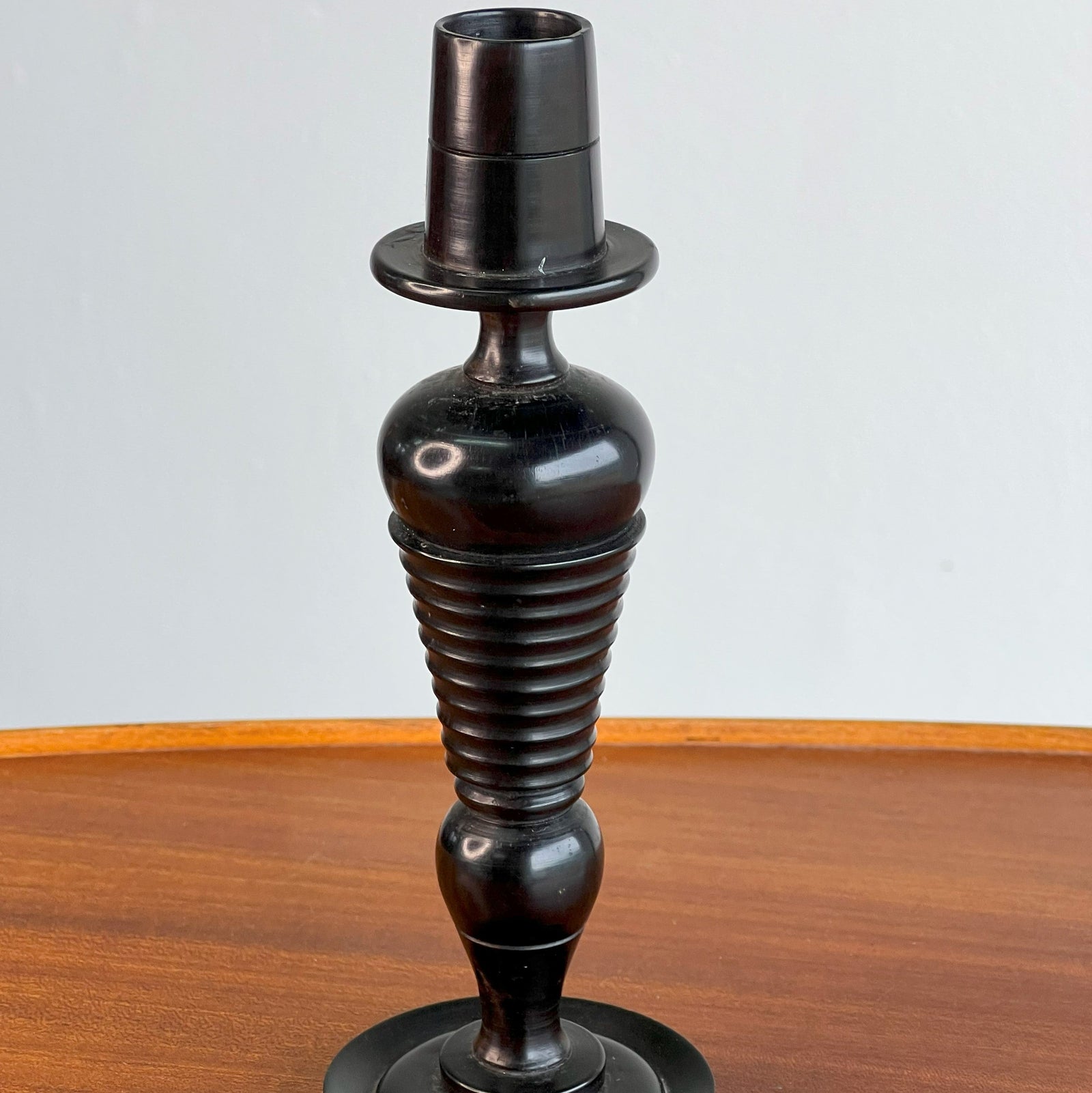 Ebony Timber Candle-Holder - The Finishing Store South Africa