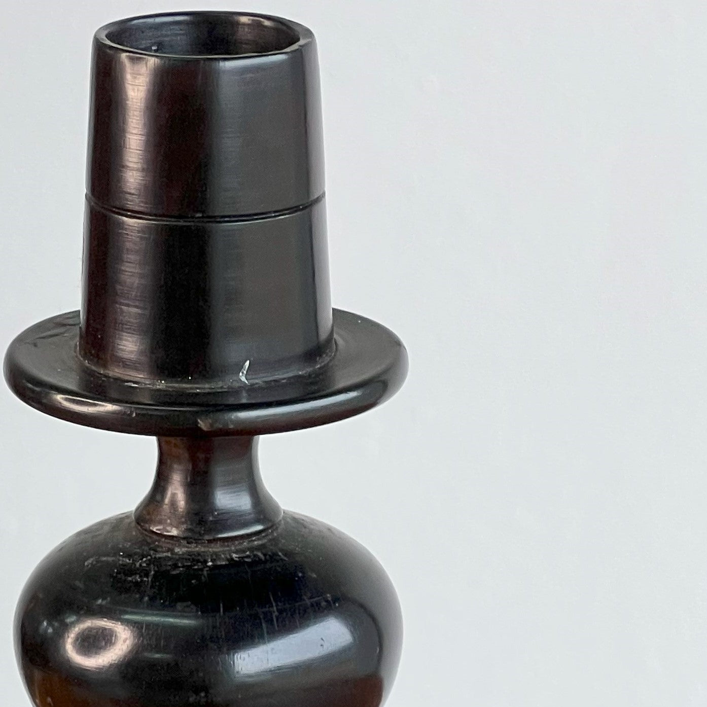 Ebony Timber Candle-Holder - The Finishing Store South Africa