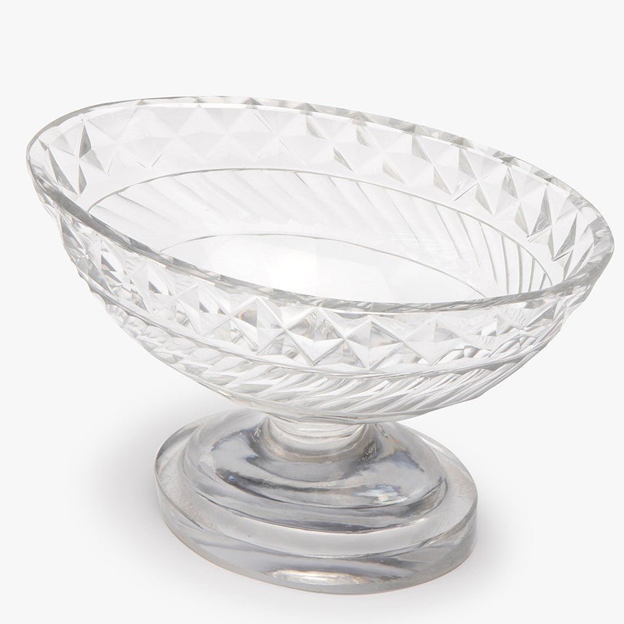 Footed Textured Glass Dish - The Finishing Store South Africa
