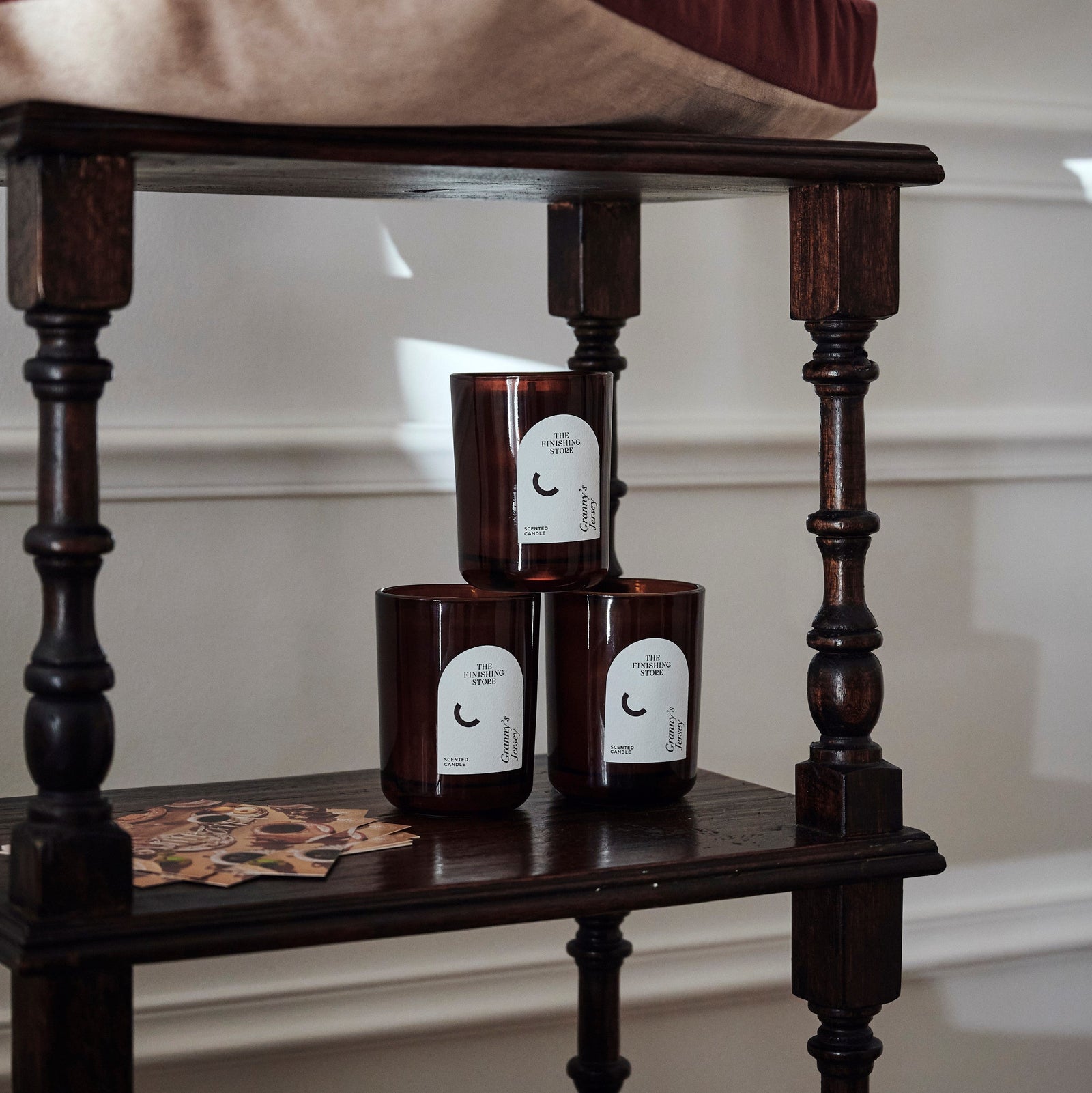 Oak Three-Tier Book Stand - The Finishing Store South Africa