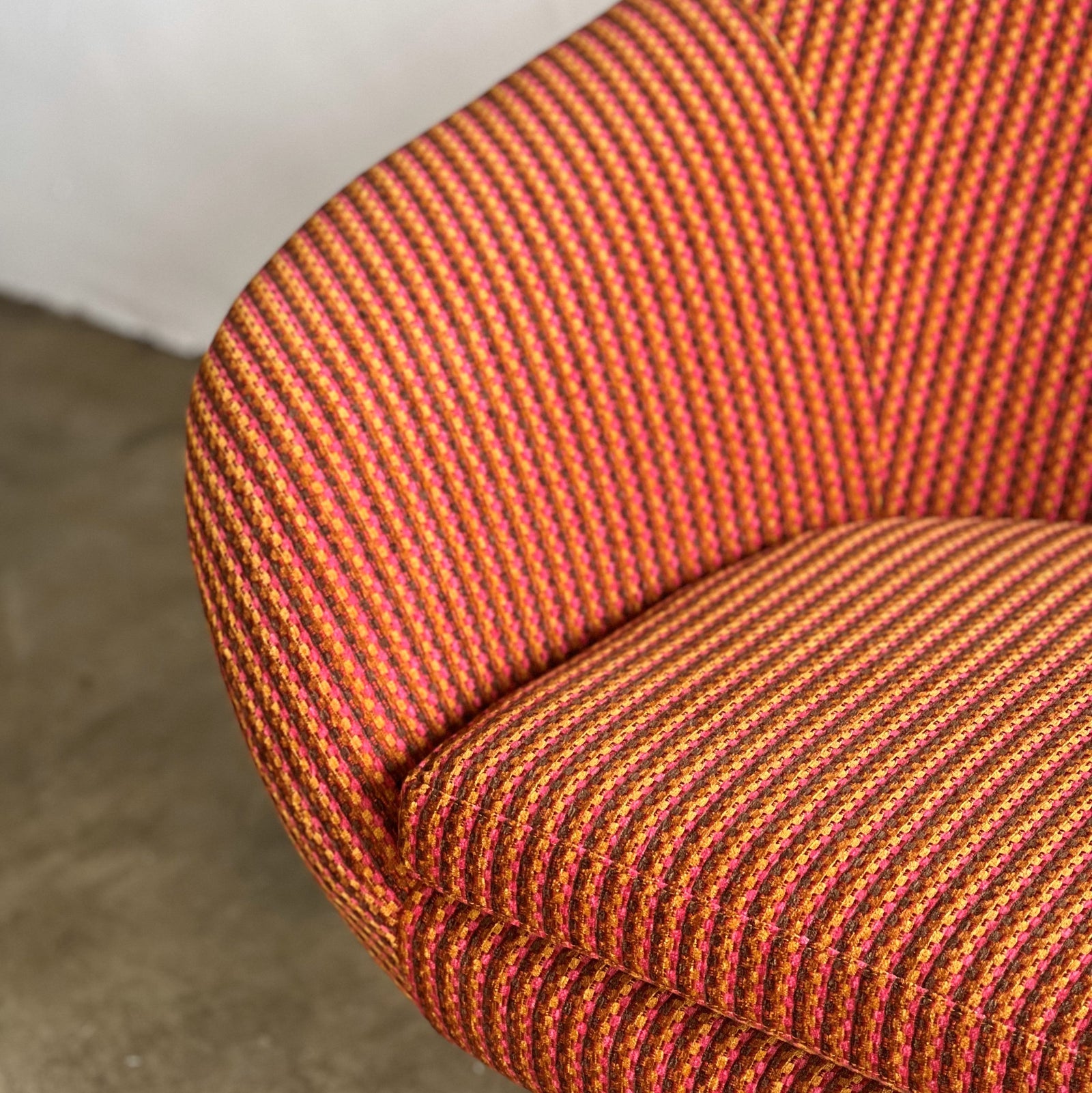 Rainbow Striped Swivel Chair - The Finishing Store South Africa