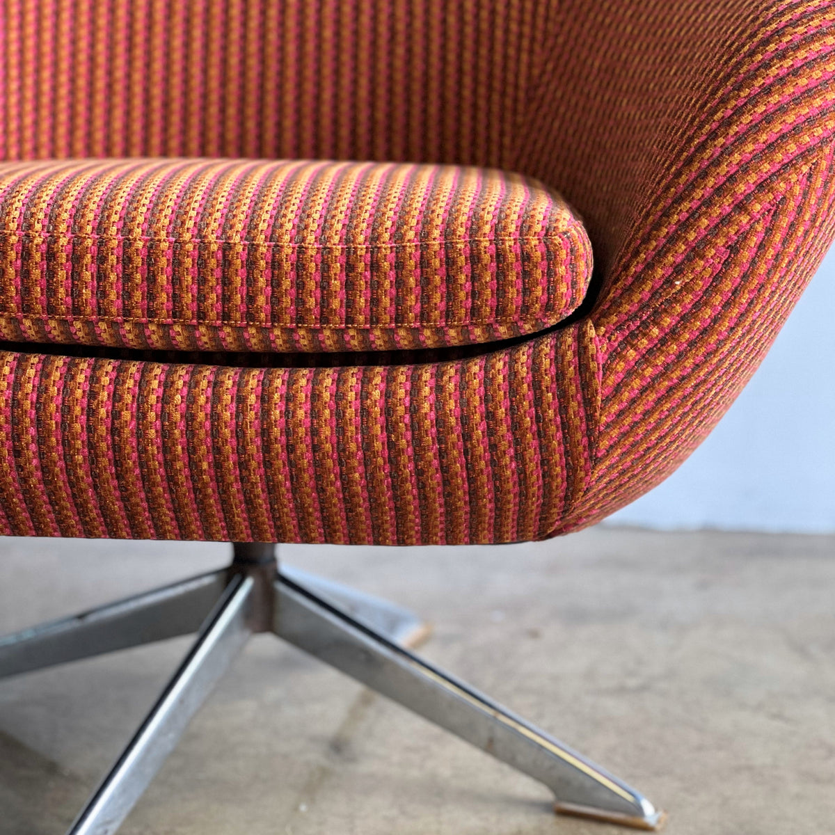 Rainbow Striped Swivel Chair - The Finishing Store South Africa