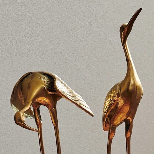 Solid Brass Herons - The Finishing Store South Africa