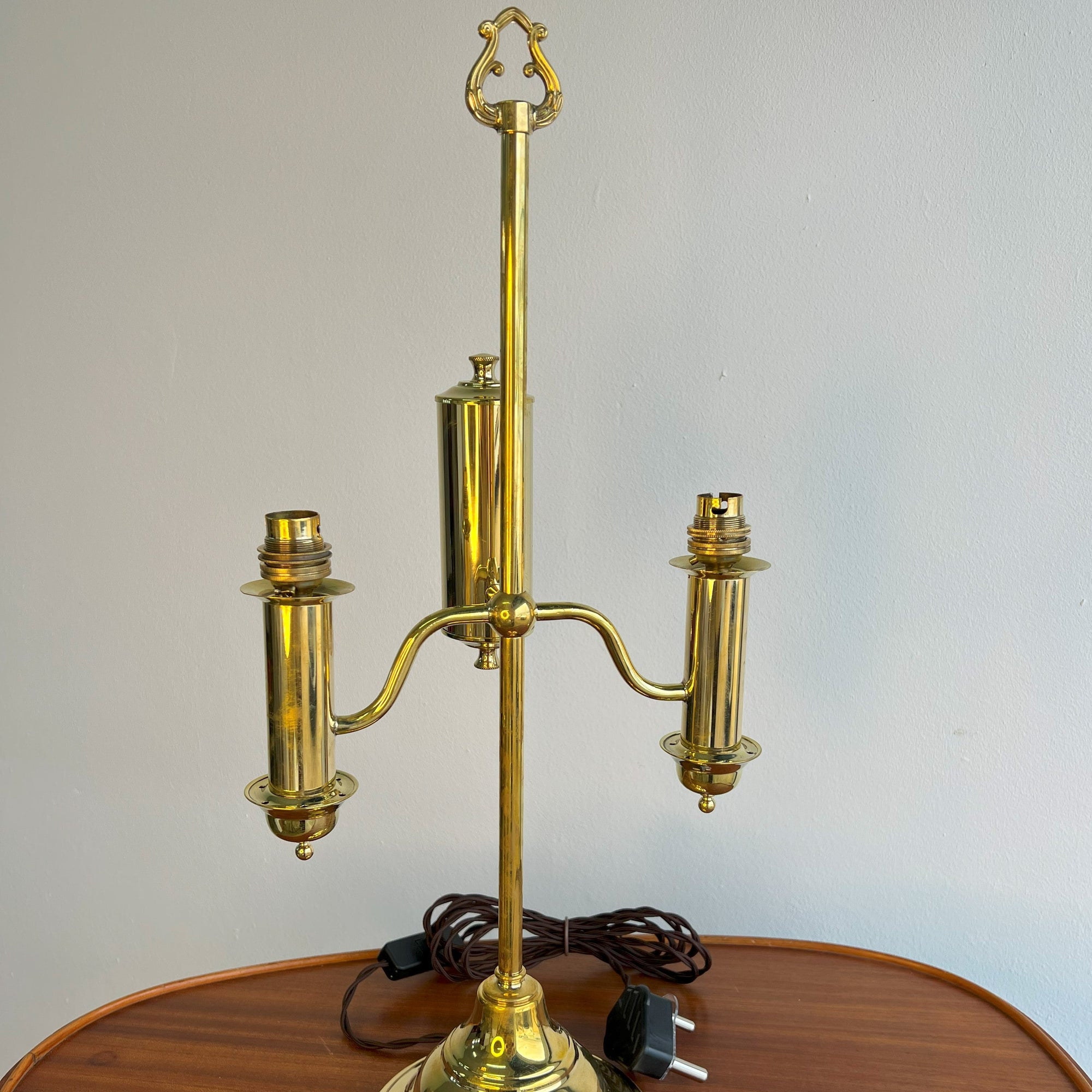 Twin Brass Lamp Base - The Finishing Store South Africa